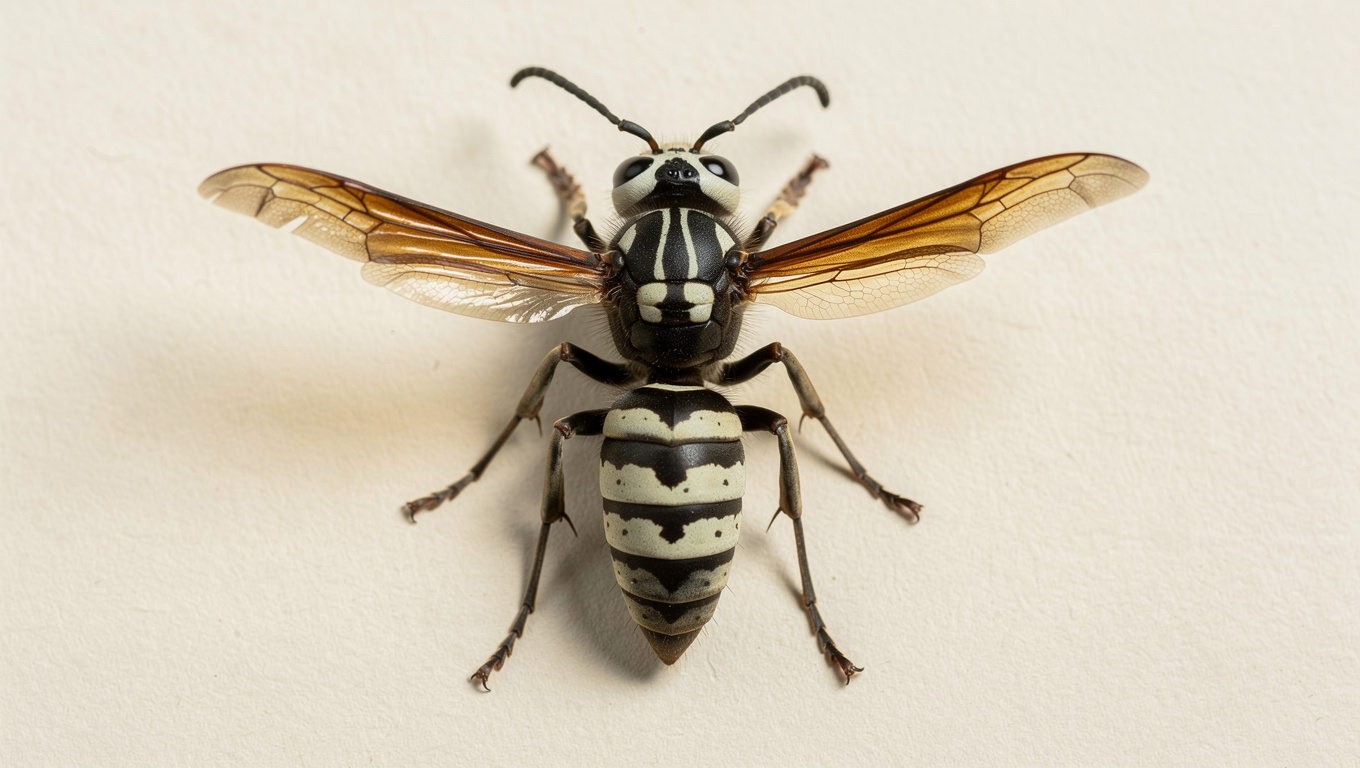 Bald-Faced Hornet (Dolichovespula maculata) specimen photo — The Wild Pest field guide