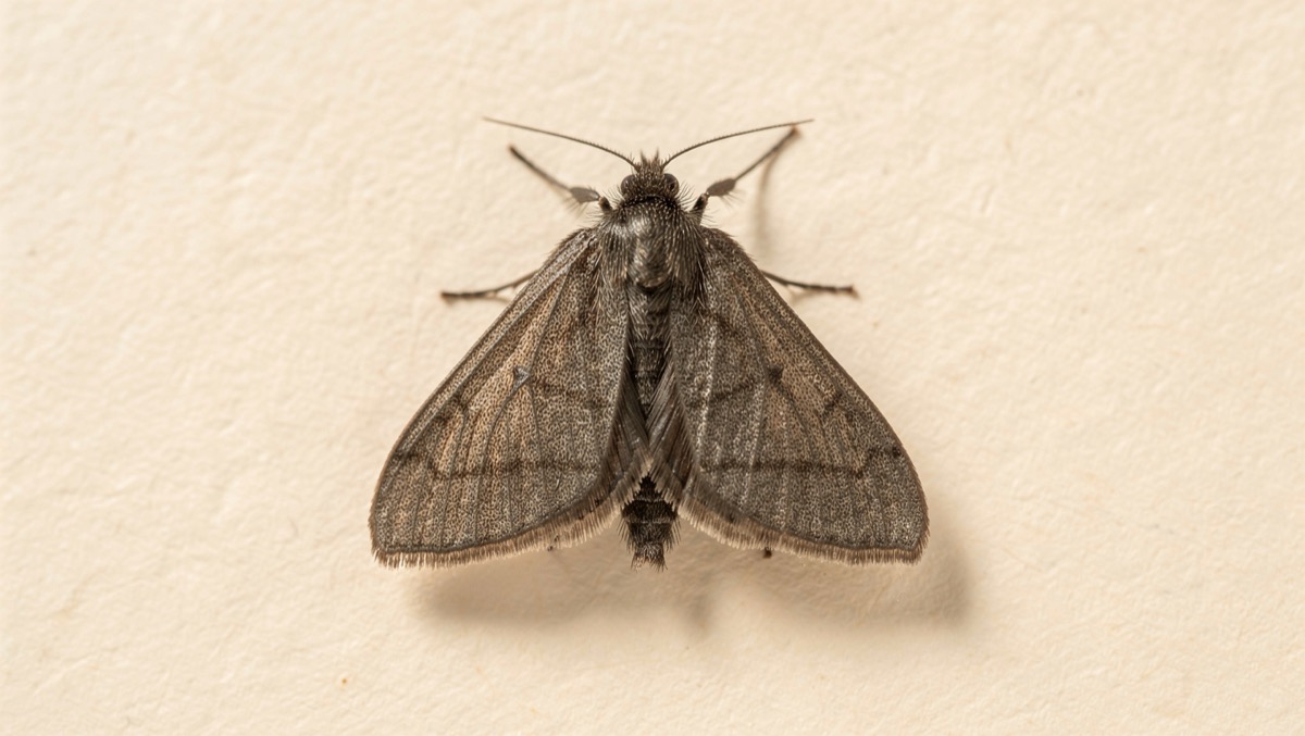 Drain Fly (Moth Fly) (Psychoda alternata) specimen photo — The Wild Pest field guide